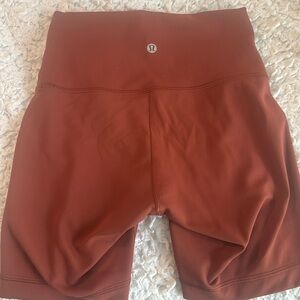 Lululemon rust shorts